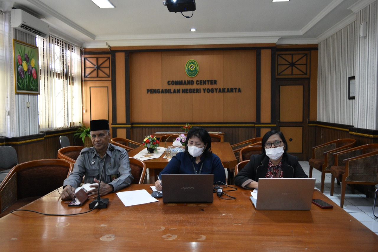 Pengadilan Negeri Yogyakarta Mengikuti Rapat Koordinasi e-Berpadu