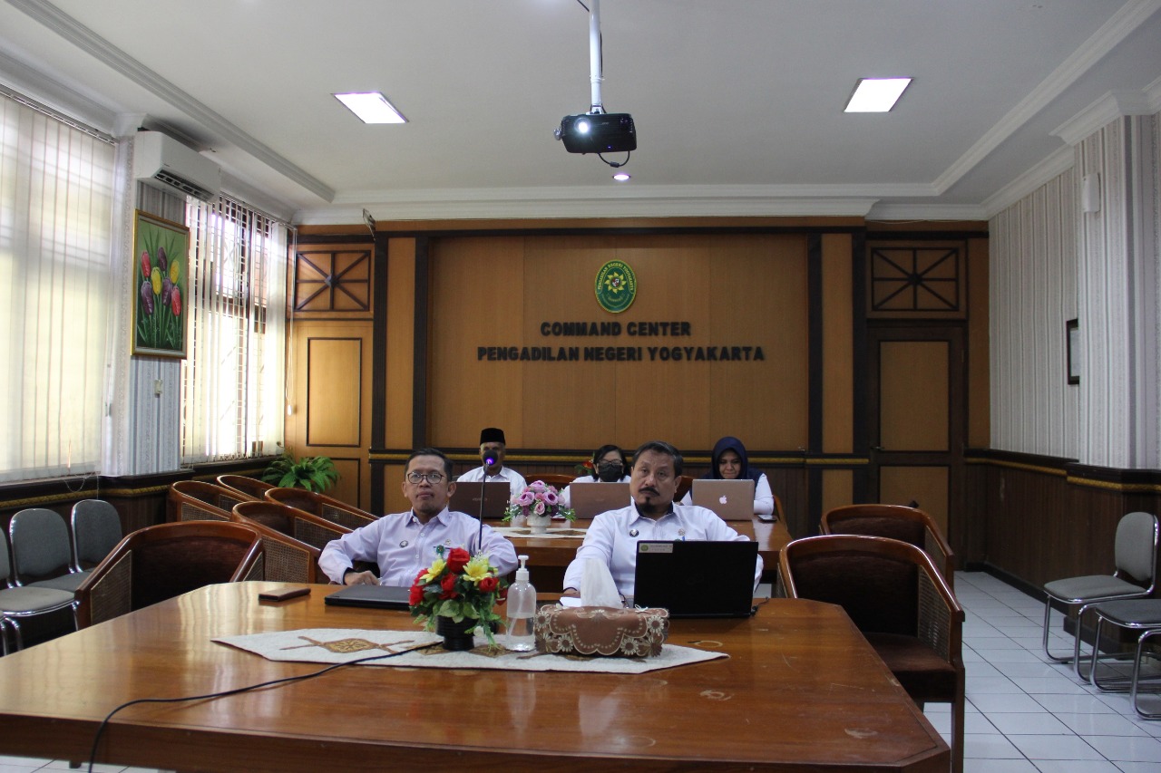 Pengadilan Negeri Yogyakarta Mengikuti Pembinaan dan Monitoring Implementasi Aplikasi e-Berpadu