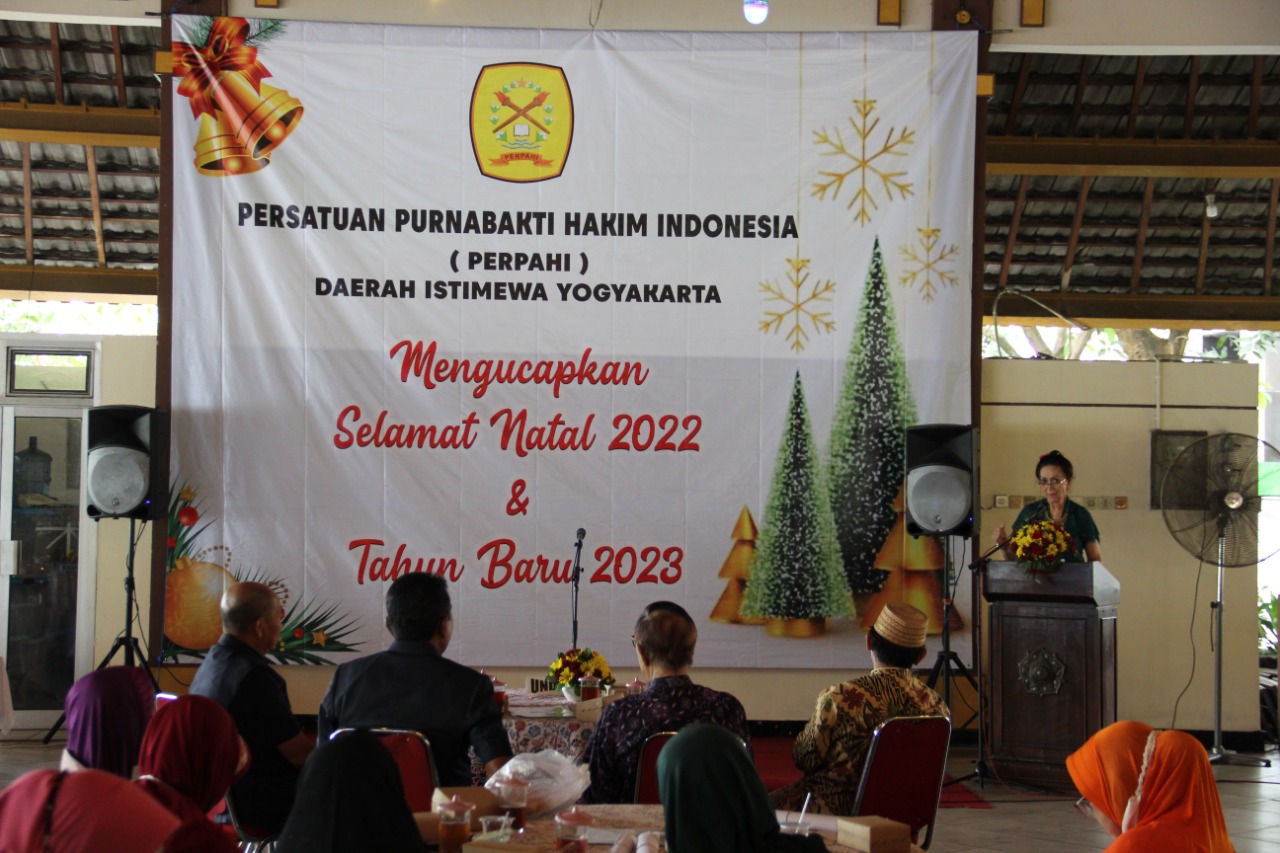 Hakim Pengadilan Negeri Yogyakarta Menghadiri Perayaan Natal Tahun 2022 dan Tahun Baru 2023 bersama PERPAHI DIY