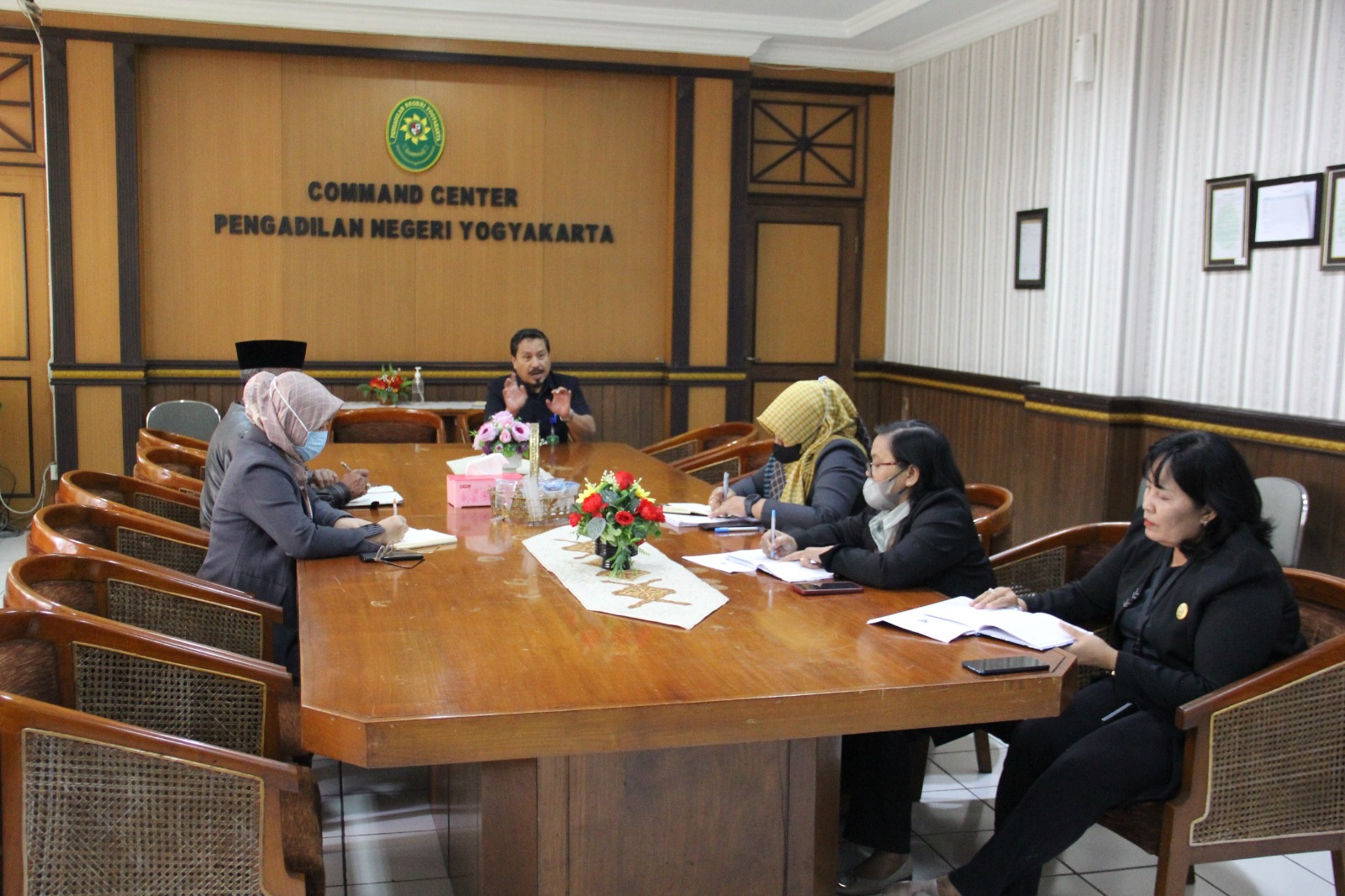 Rapat Koordinasi Terkait Pembinaan Pelaksanaan PERMA 7 dan Perma 8 Tahun 2022 serta SIPP oleh Pengadilan Tinggi Yogyakarta