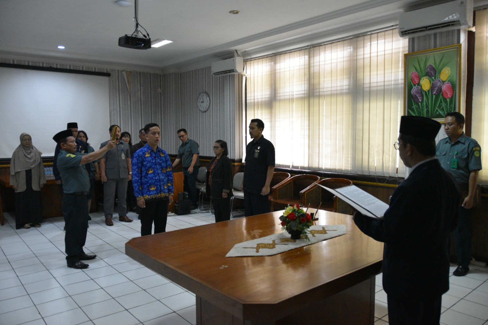 Upacara Pelantikan dan Pengambilan Sumpah Jabatan CPNS menjadi PNS Pengadilan Negeri Yogyakarta