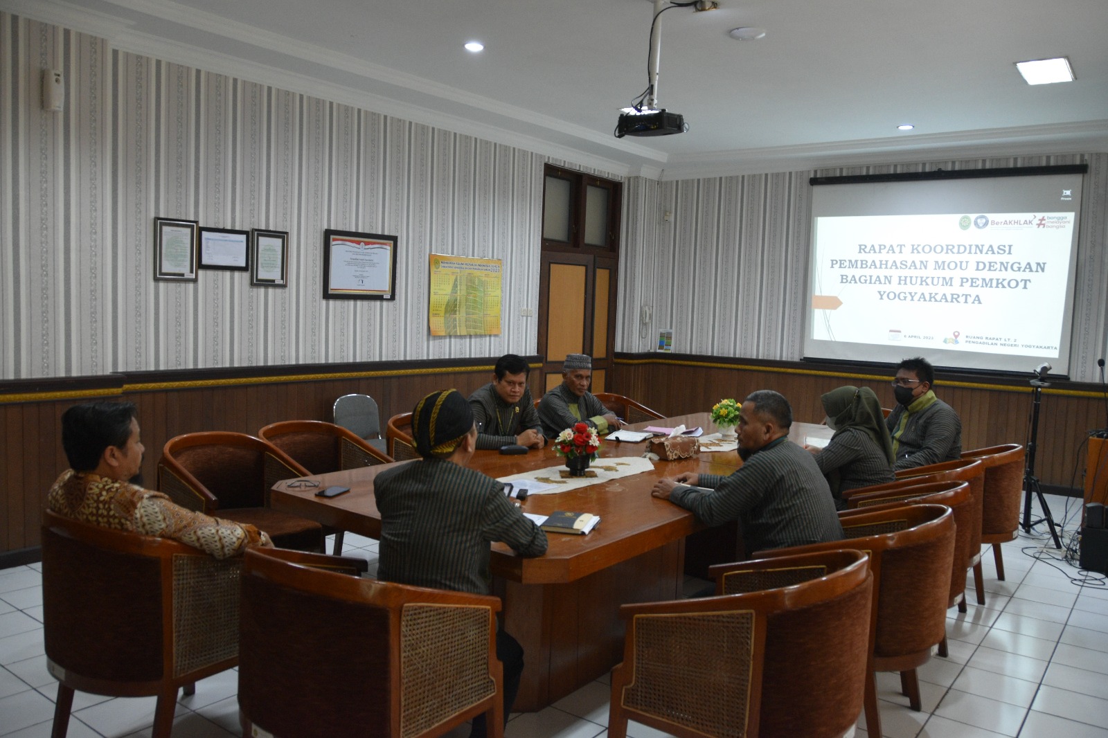 Rapat Koordinasi Internal Pengadilan Negeri Yogyakarta