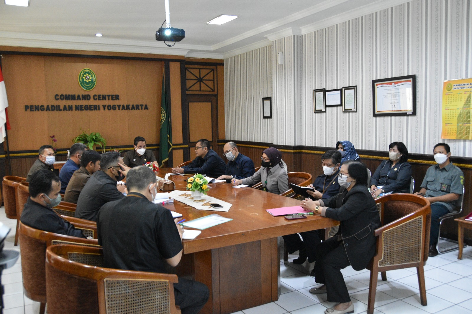 Rapat Tindak Lanjut Hasil Pengawas Bidang Kepaniteraan dan Kesekretariatan Pengadilan Negeri Yogyakarta