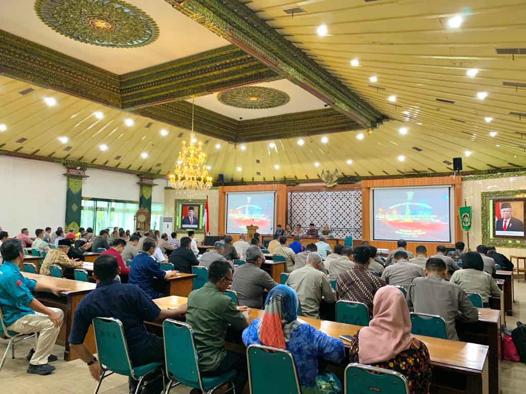 Hakim Pengadilan Negeri Yogyakarta Mengikuti Rapat Koordinasi Pengamanan Hari Raya Idul Fitri 1444 H