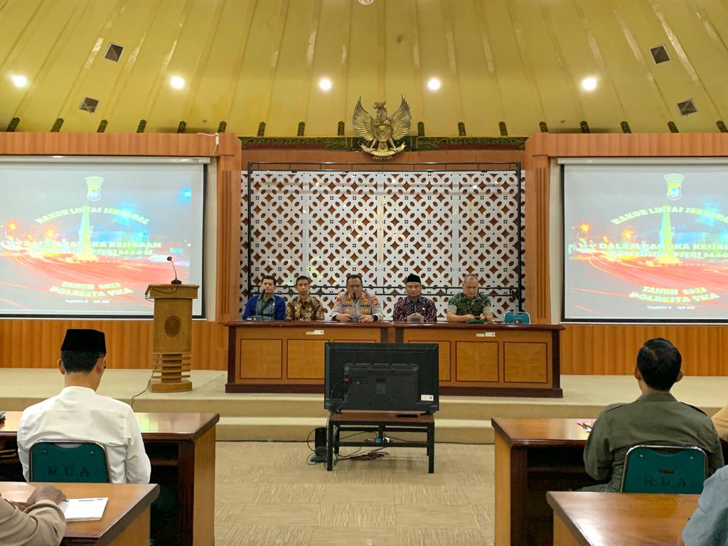 Hakim Pengadilan Negeri Yogyakarta Mengikuti Rapat Koordinasi Pengamanan Hari Raya Idul Fitri 1444 H