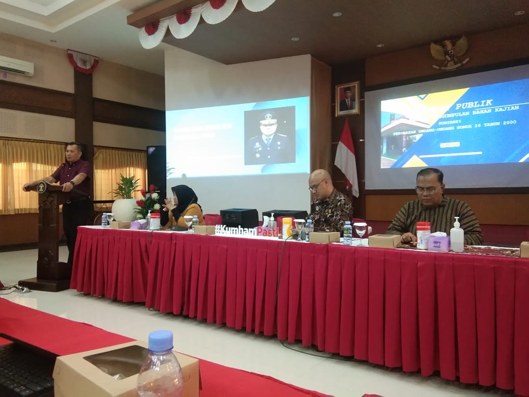 Hakim Pengadilan Negeri Yogyakarta Menghadiri Diskusi Publik Perubahan UU No. 26 Tahun 2000 