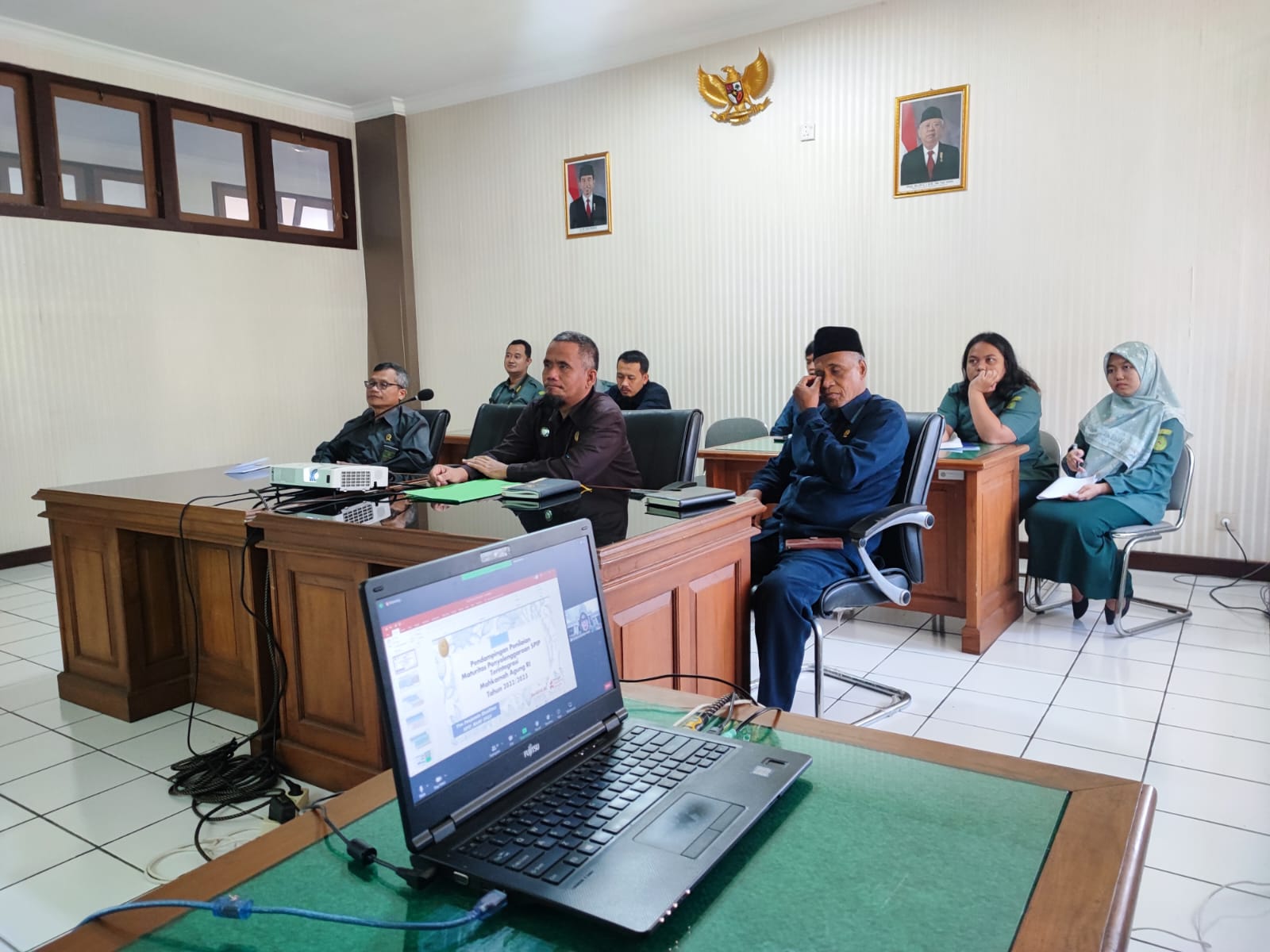 Pengadilan Negeri Yogyakarta Mengikuti Pendampingan Mandiri Maturitas SPIP di Lingkungan Mahkamah Agung Tahun 2023