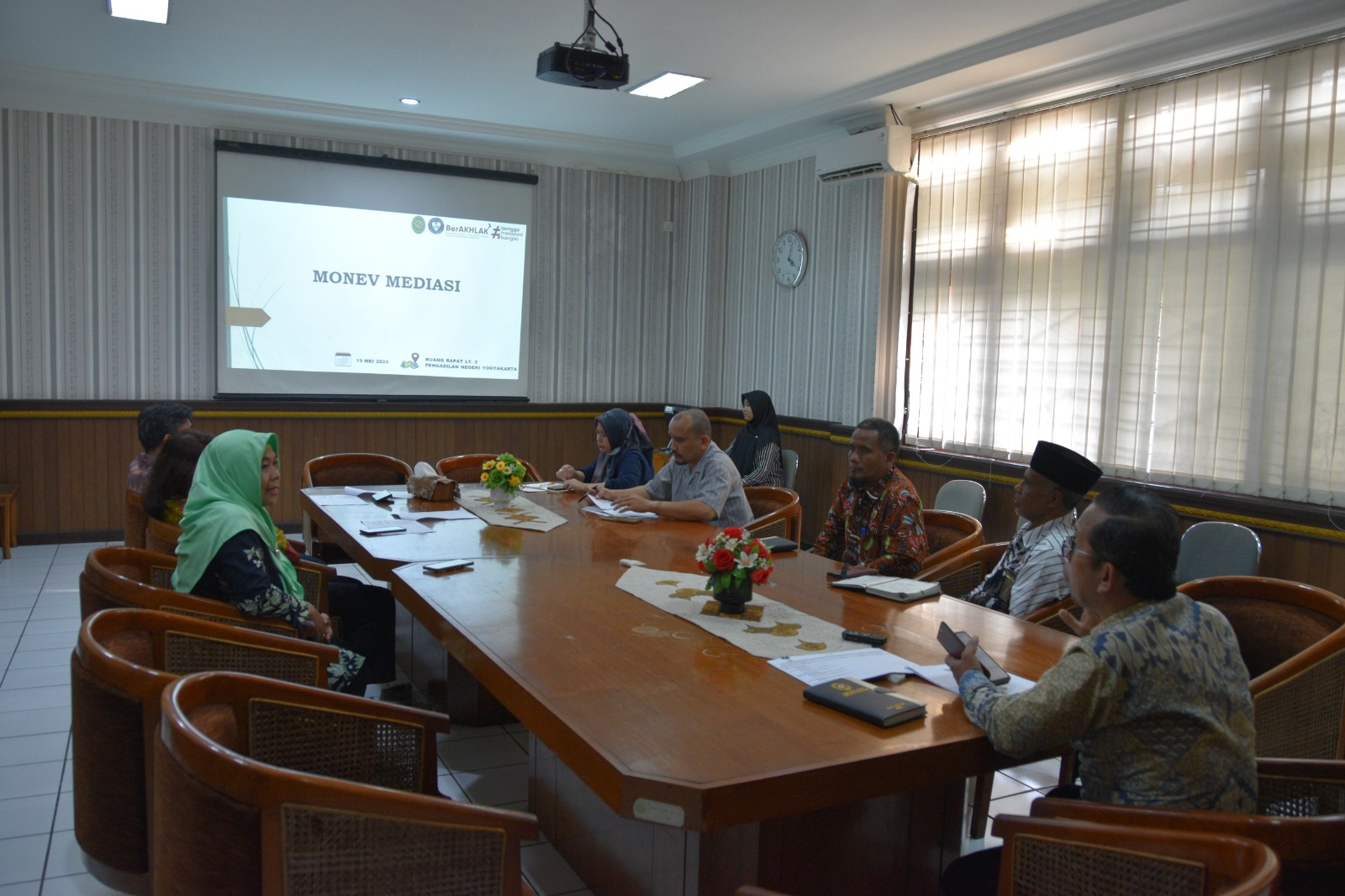 Rapat Monitoring dan Evaluasi Mediasi Pengadilan Negeri Yogyakarta