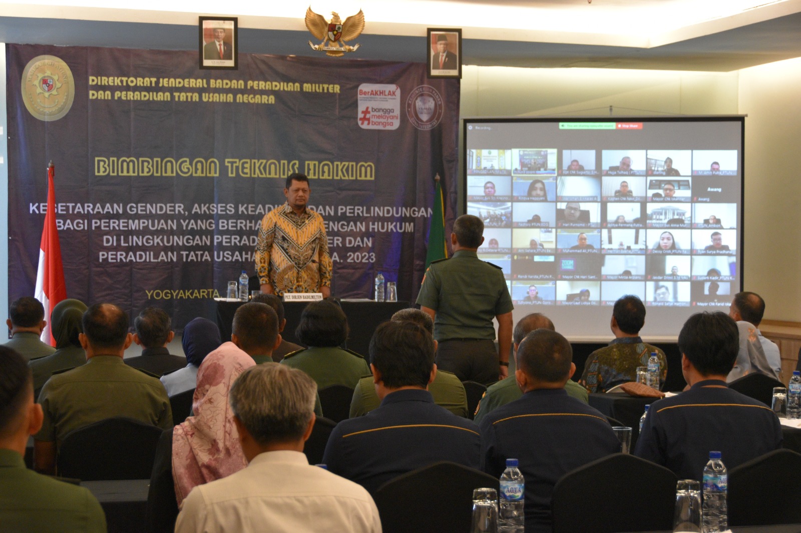 Ketua Pengadilan Negeri Yogyakarta Hadir dalam Pembukaan Bimtek Hakim Militer dan Tata Usaha Negara TA 2023