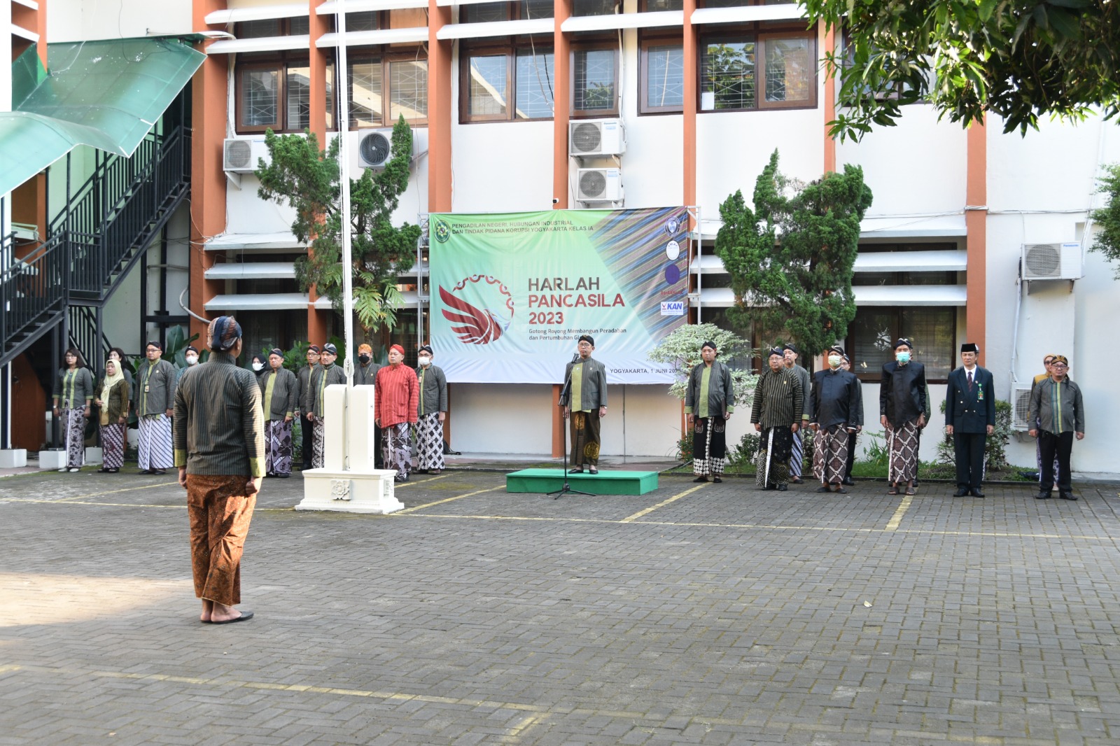 Pengadilan Negeri Yogyakarta Melaksanakan Upacara Peringatan Hari Lahir Pancasila 1 Juni 2023