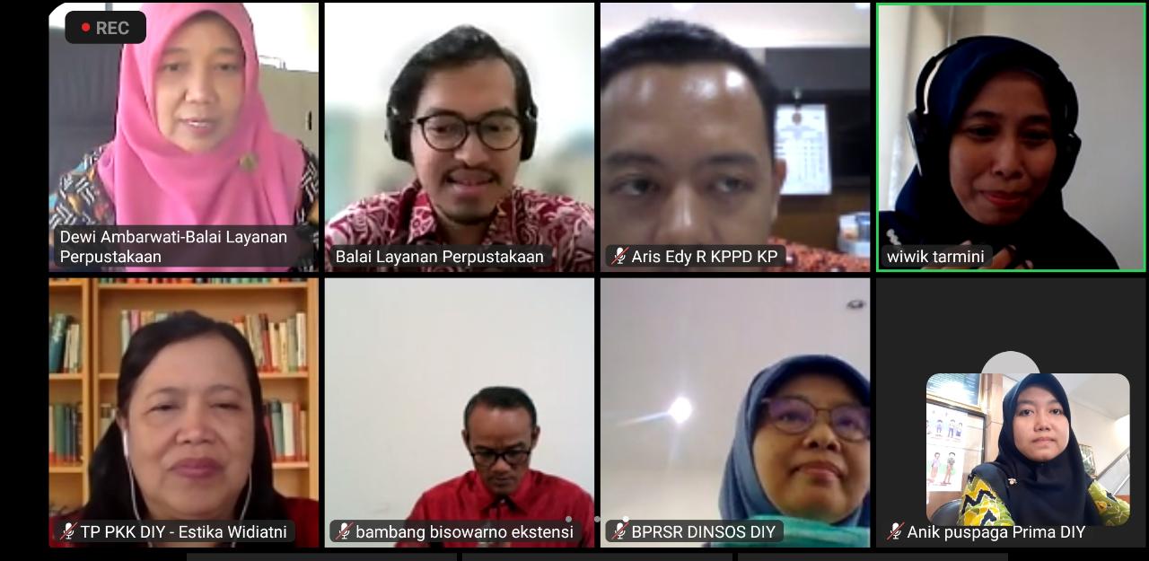 Pengadilan Negeri Yogyakarta Mengikuti Rapat Monev Kegiatan Pojok Baca dan Pojok Baca Digital Bulan Juni 2023