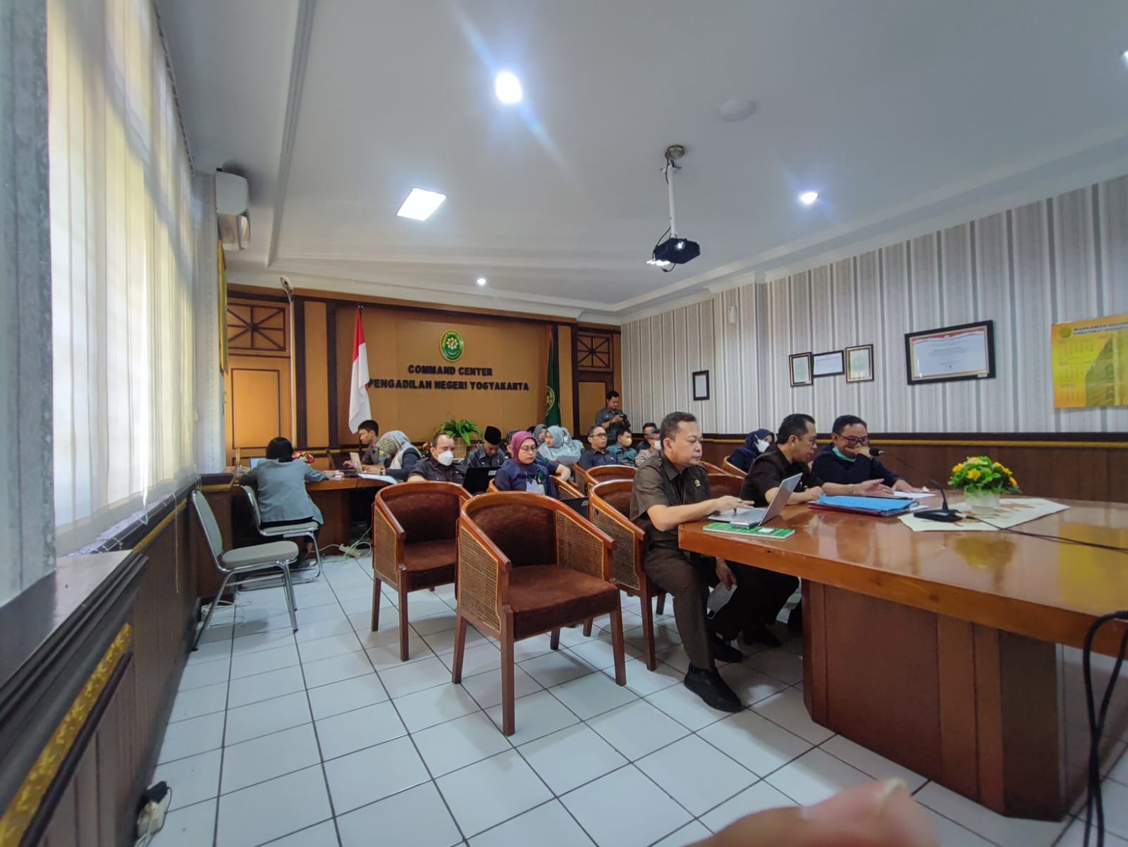 Pengadilan Negeri Yogyakarta Mengikuti Sosialisasi Pembaruan Aplikasi e-Berpadu versi 3.0.0 Hari Pertama