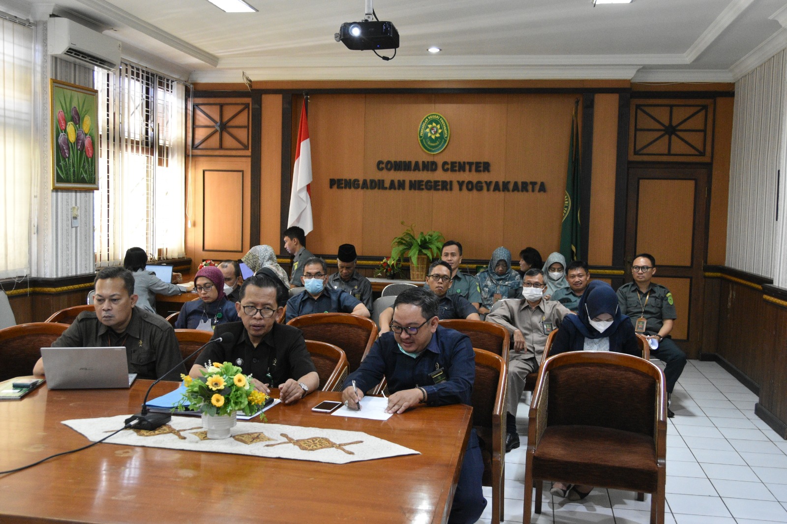 Pengadilan Negeri Yogyakarta Mengikuti Sosialisasi Pembaruan Aplikasi e-Berpadu versi 3.0.0 Hari Pertama