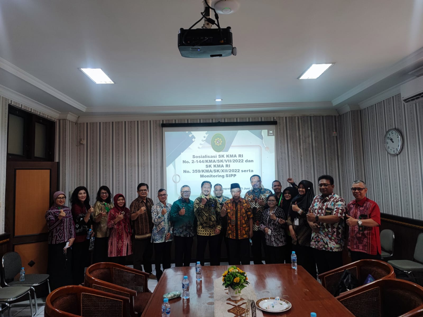Pengadilan Negeri Yogyakarta Mengikuti Sosialisasi SK KMA RI No. 2-114 Tahun 2022 dan SK KMA RI No. 359 Tahun 2022