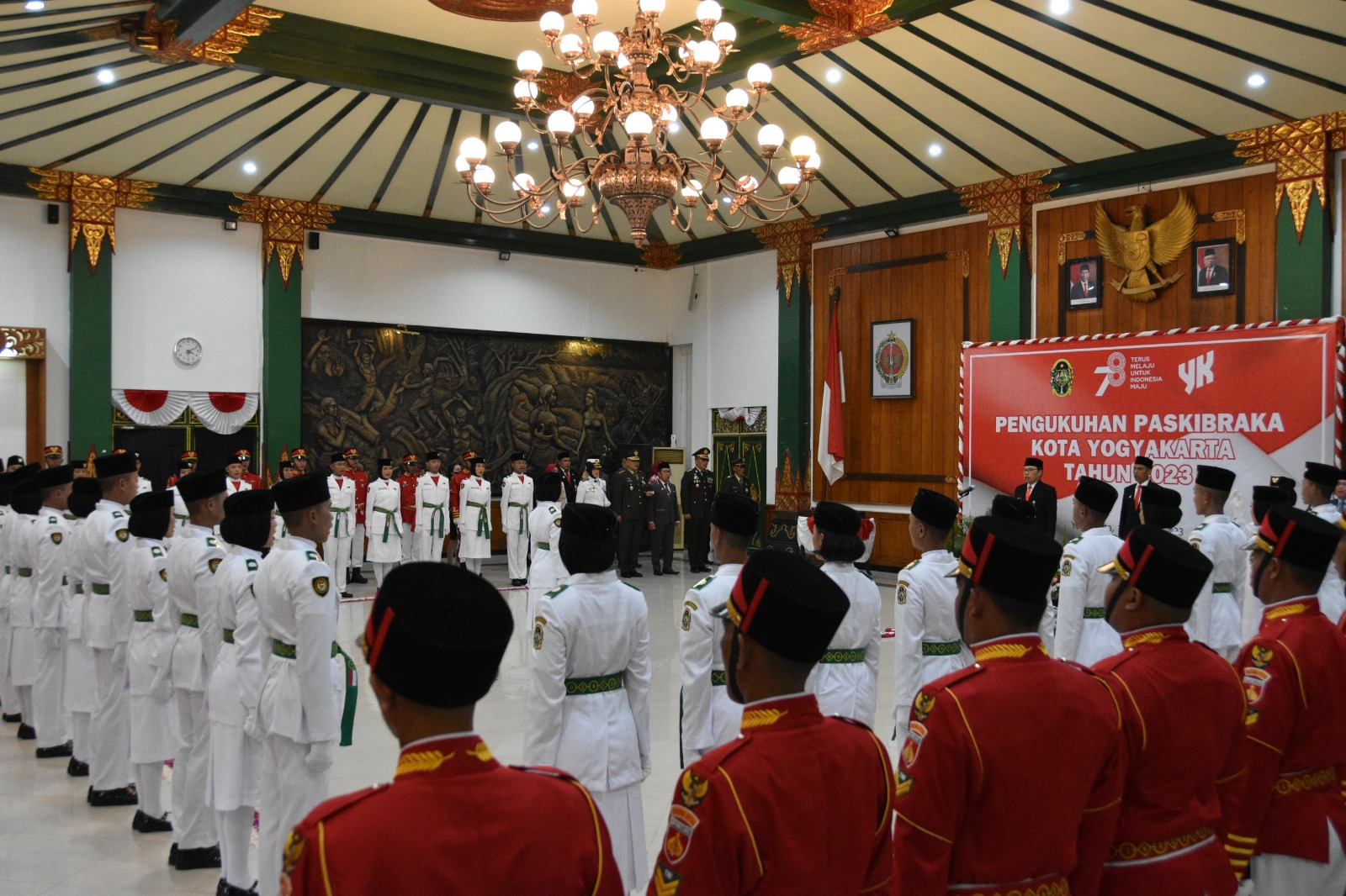 Ketua Pengadilan Negeri Yogyakarta Menghadiri Pengukuhan Paskibraka Kota Yogyakarta