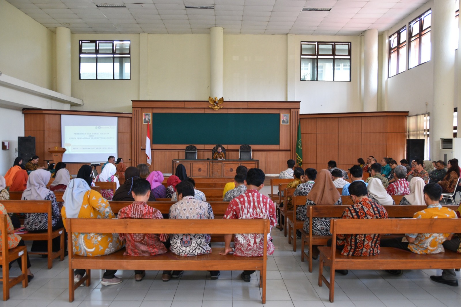 Pembinaan dan Monev Kinerja Pengadilan Negeri Yogyakarta Bulan Agustus Tahun 2023