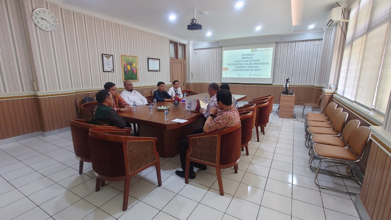 Audiensi terkait Permohonan Perpanjangan Kerjasama (Mou) antara Pengadilan Negeri Yogyakarta dan Fakultas Hukum UII