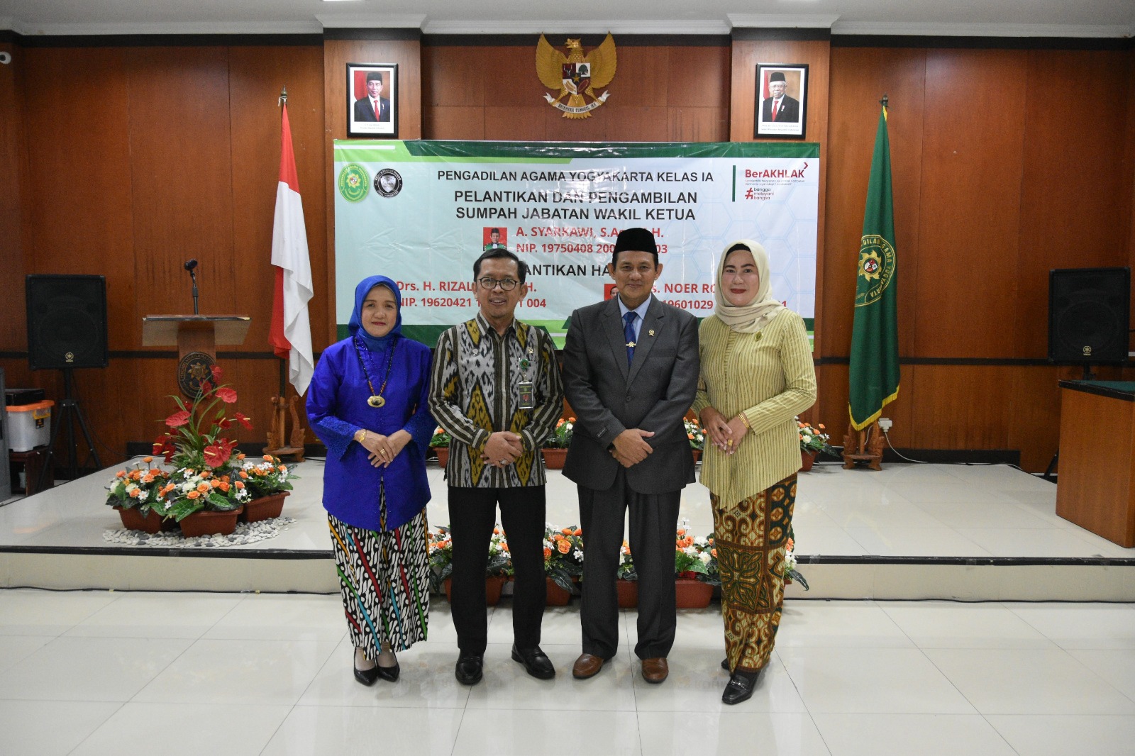 Ketua Pengadilan Negeri Yogyakarta Menghadiri Pelantikan dan Pengambilan Sumpah Jabatan Wakil Ketua Pengadilan Agama Yogyakarta 