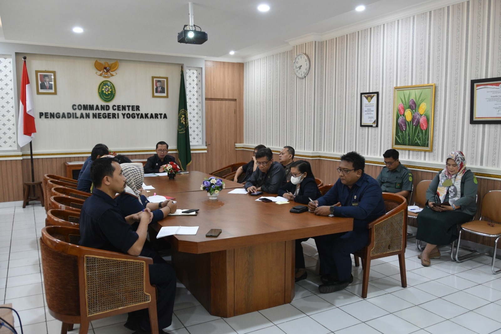 Rapat Koordinasi Evaluasi Kinerja dan Pengisian e-Kinerja Pengadilan Negeri Yogyakarta