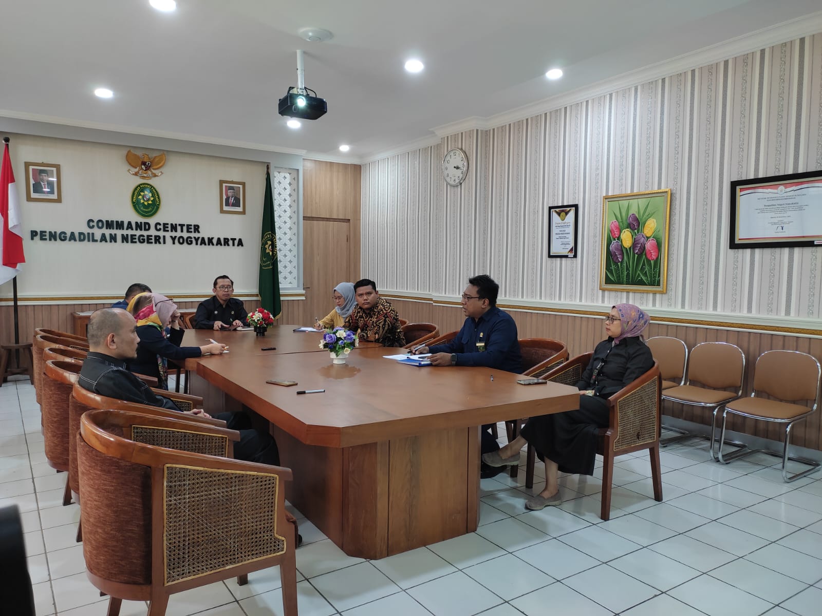 Rapat Monitoring dan Evaluasi Kinerja POSBAKUM Pengadilan Negeri Yogyakarta
