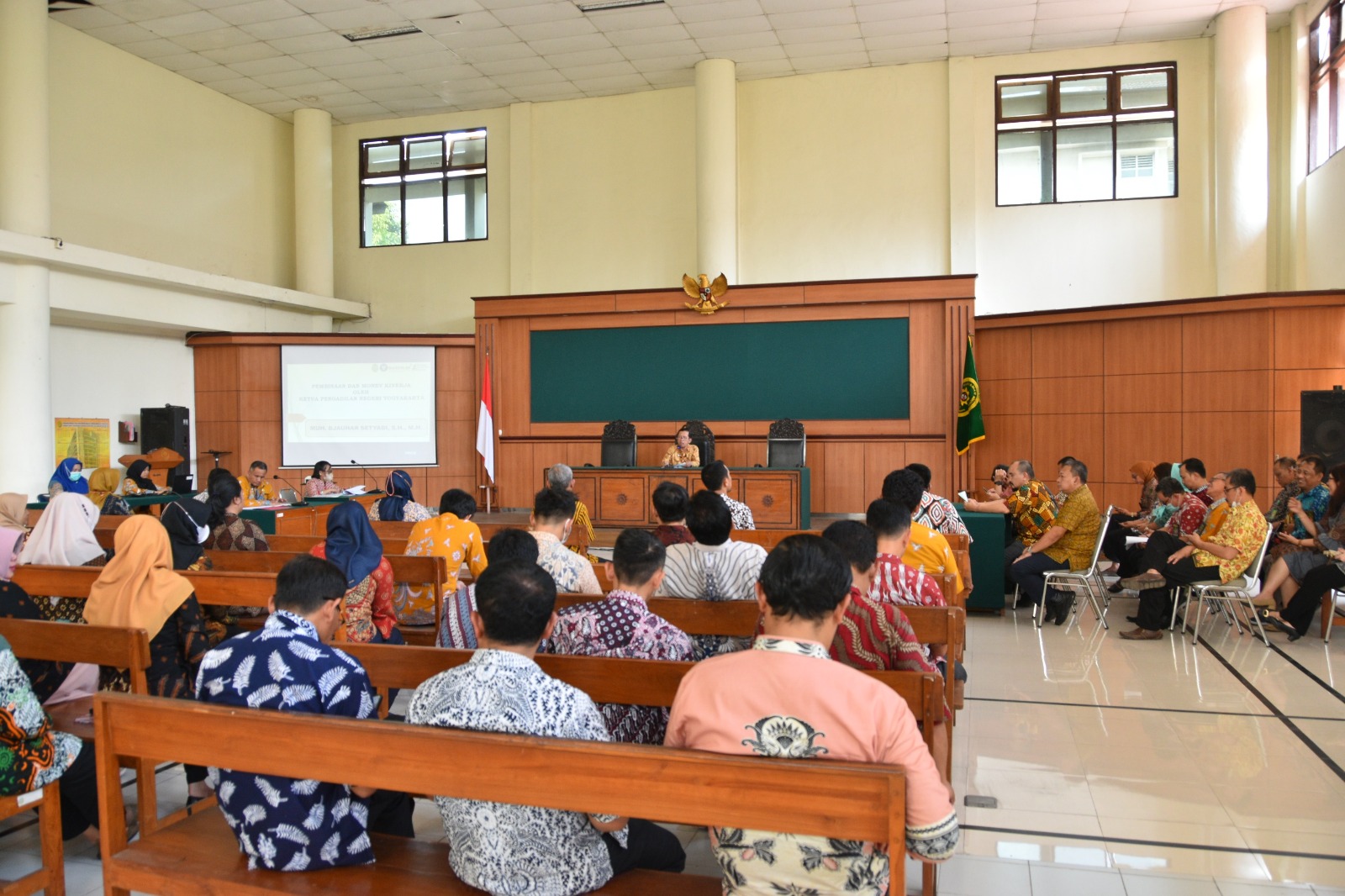 Rapat Pembinaan dan Monev Kinerja Pengadilan Negeri Yogyakarta Bulan Agustus dan September 2023