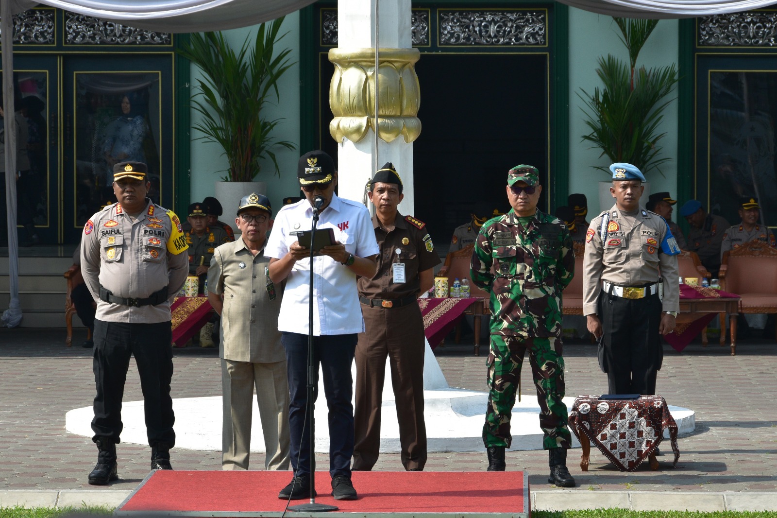 Ketua Pengadilan Negeri Yogyakarta Menghadiri Apel Gelar Pasukan Operasi “MANTAP BRATA PROGO 2023-2024”