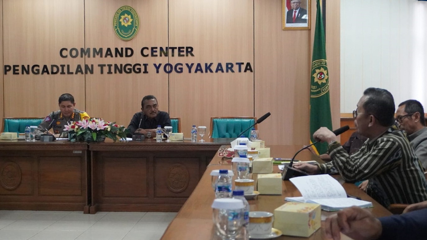 Ketua Pengadilan Negeri Yogyakarta Menghadiri Rapat Koordinasi Bersama antara Pengadilan Tinggi Yogyakarta dan Ditlantas Kepolisian Daerah DIY
