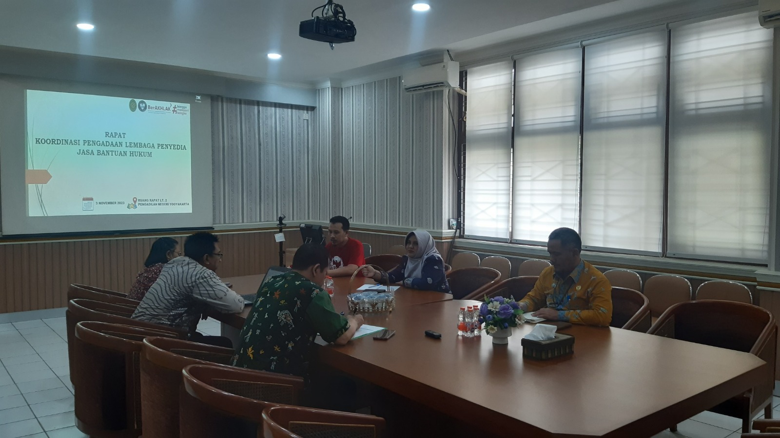 Rapat Koordinasi Pengadaan Lembaga Penyedia Jasa Bantuan Hukum Pengadilan Negeri Yogyakarta