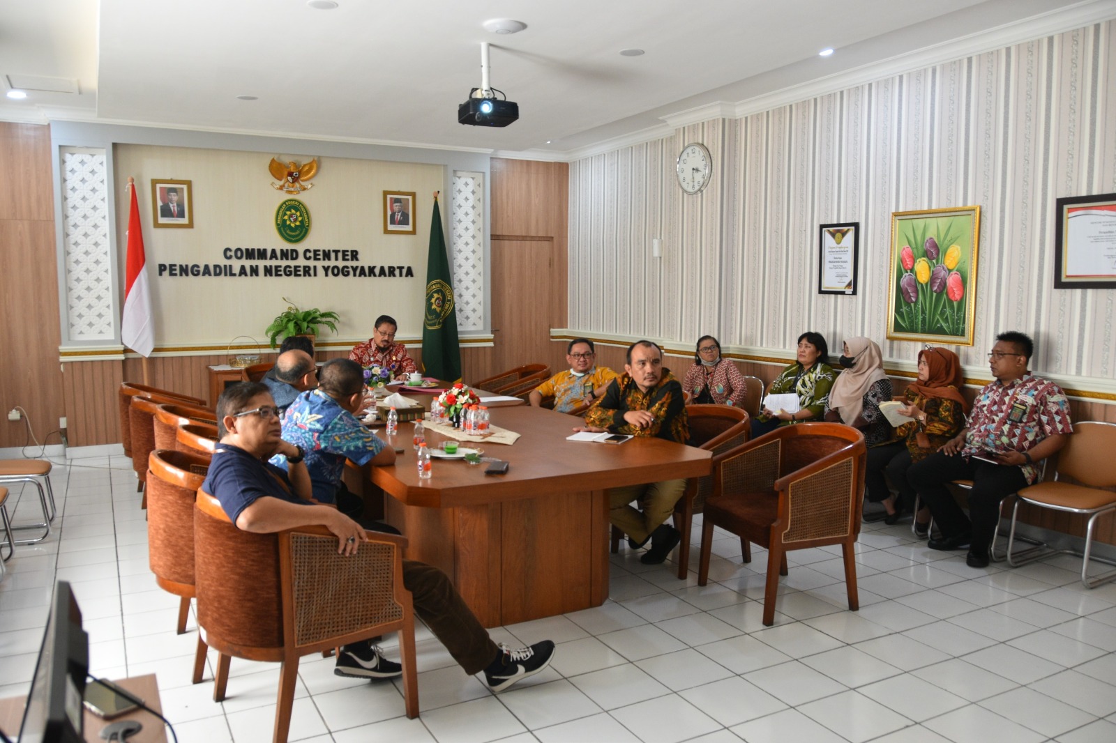 Rapat Tindak Lanjut Hasil Monev Implementasi register elektronik Pengadilan Negeri Yogyakarta