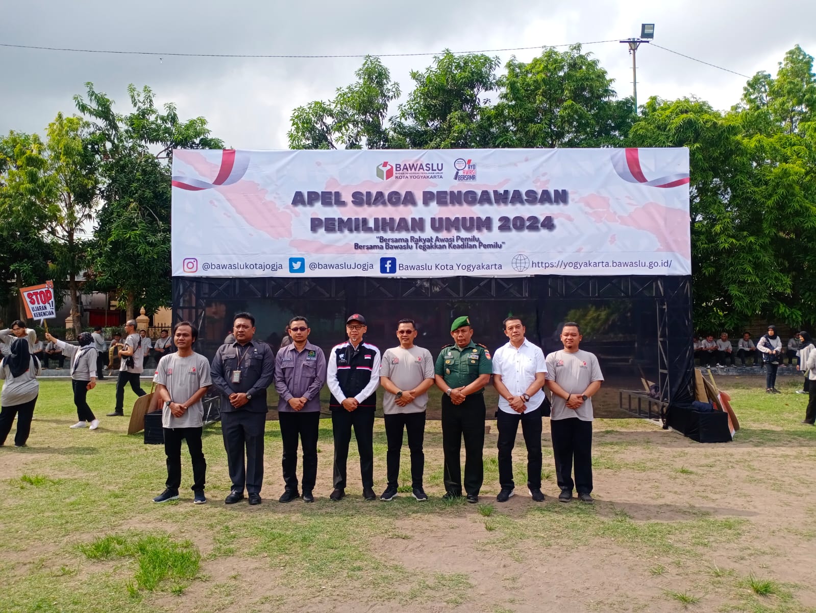 Panitera Muda Hukum Pengadilan Negeri Yogyakarta Menghadiri Apel Siaga Pengawasan Pemilu Tahun 2024