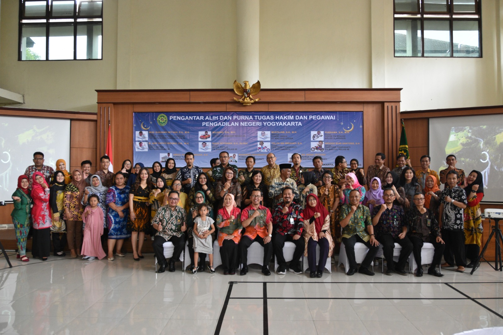 Pengantar Alih dan Purna Tugas Hakim dan Pegawai Pengadilan Negeri Yogyakarta