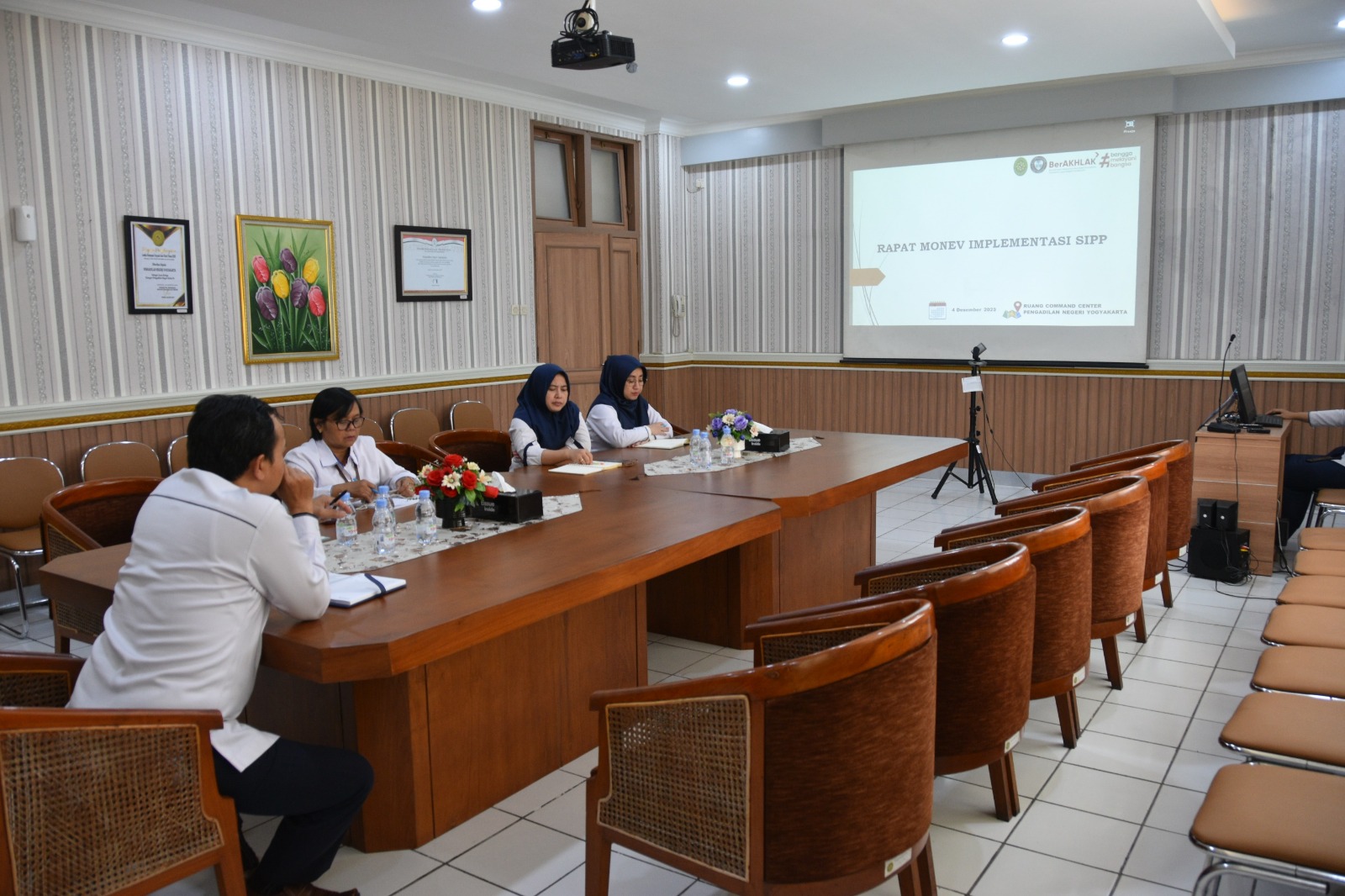 Rapat Monev Implementasi SIPP Bulan November 2023 Pengadilan Negeri Yogyakarta