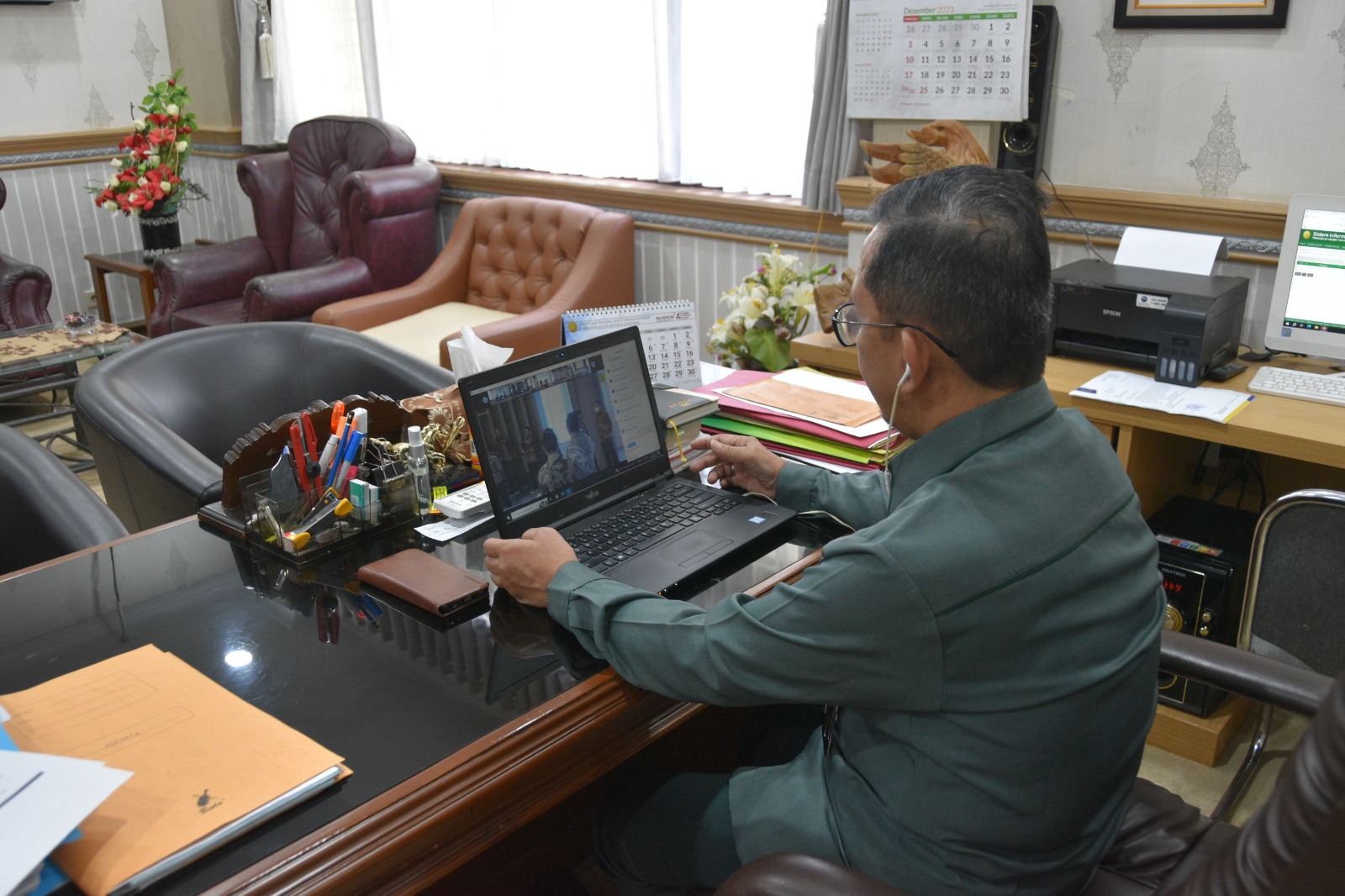 Ketua Pengadilan Negeri Yogyakarta Mengikuti Webinar bersama antara Mahkamah Agung RI dan Kementerian Agraria dan Tata Ruang/Kepala Badan Pertahanan Nasional
