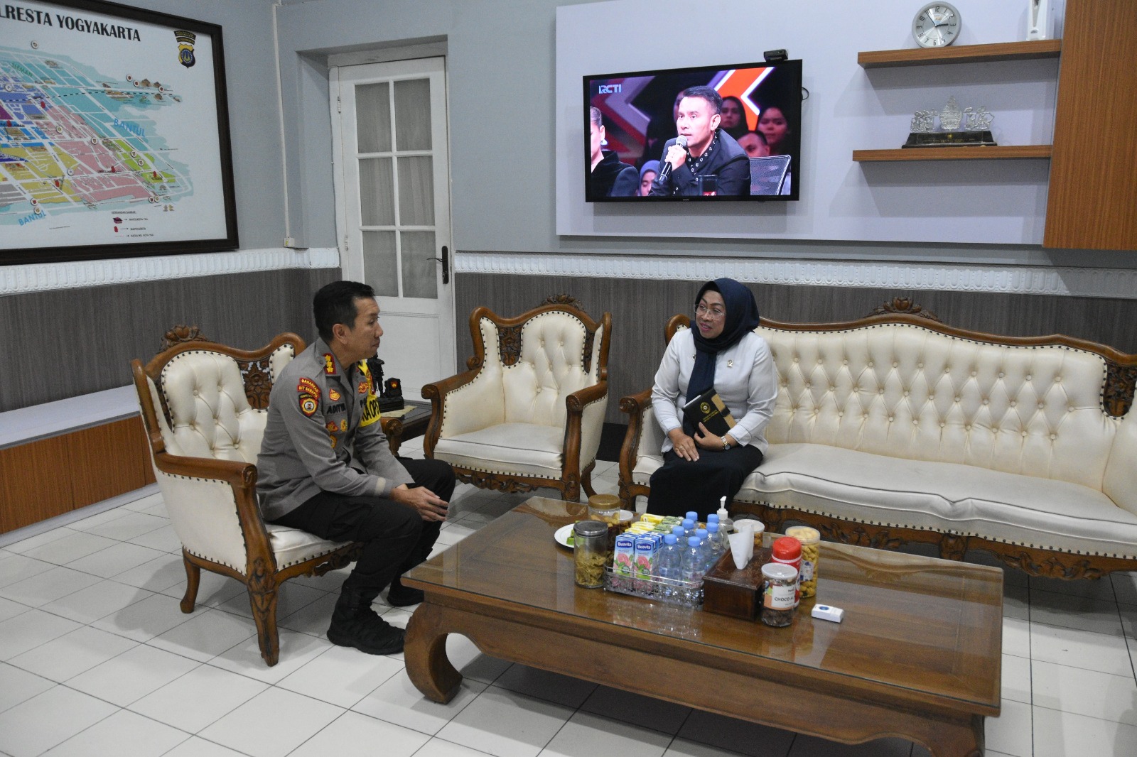Kunjungan Kerja Ketua Pengadilan Negeri Yogyakarta ke Polresta Yogyakarta
