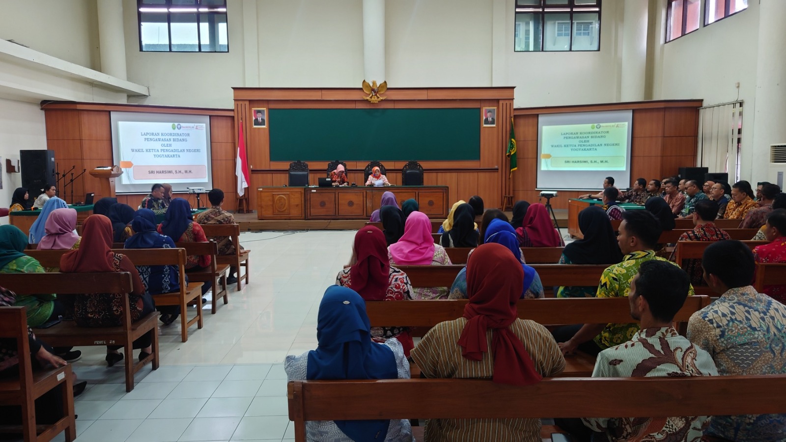 Rapat Pembinaan dan Monev Kinerja Bulan Desember 2023 Pengadilan Negeri Yogyakarta