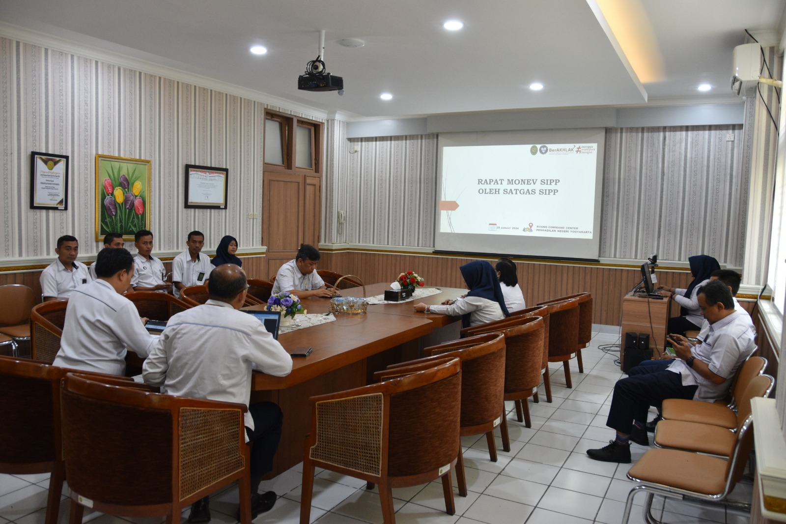 Rapat Monev SIPP dan MIS Pengadilan Negeri Yogyakarta