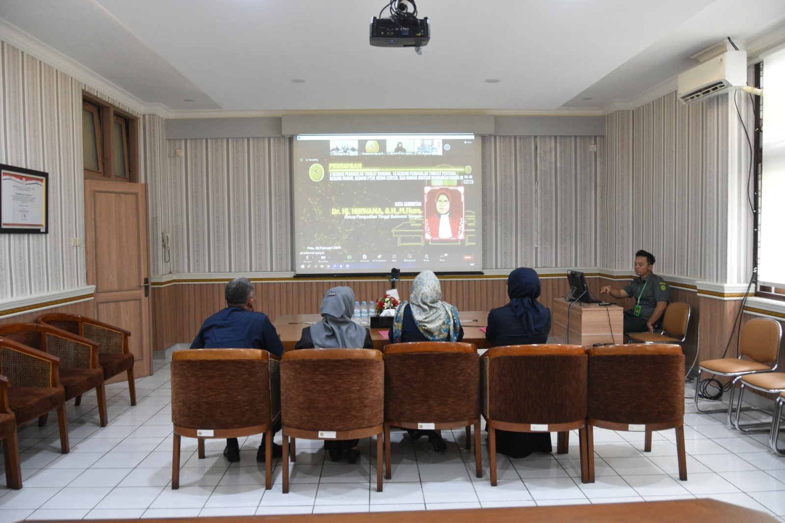Pengadilan Negeri Yogyakarta Mengikuti Peresmian Gedung Pengadilan dan Mahkamah Agung RI