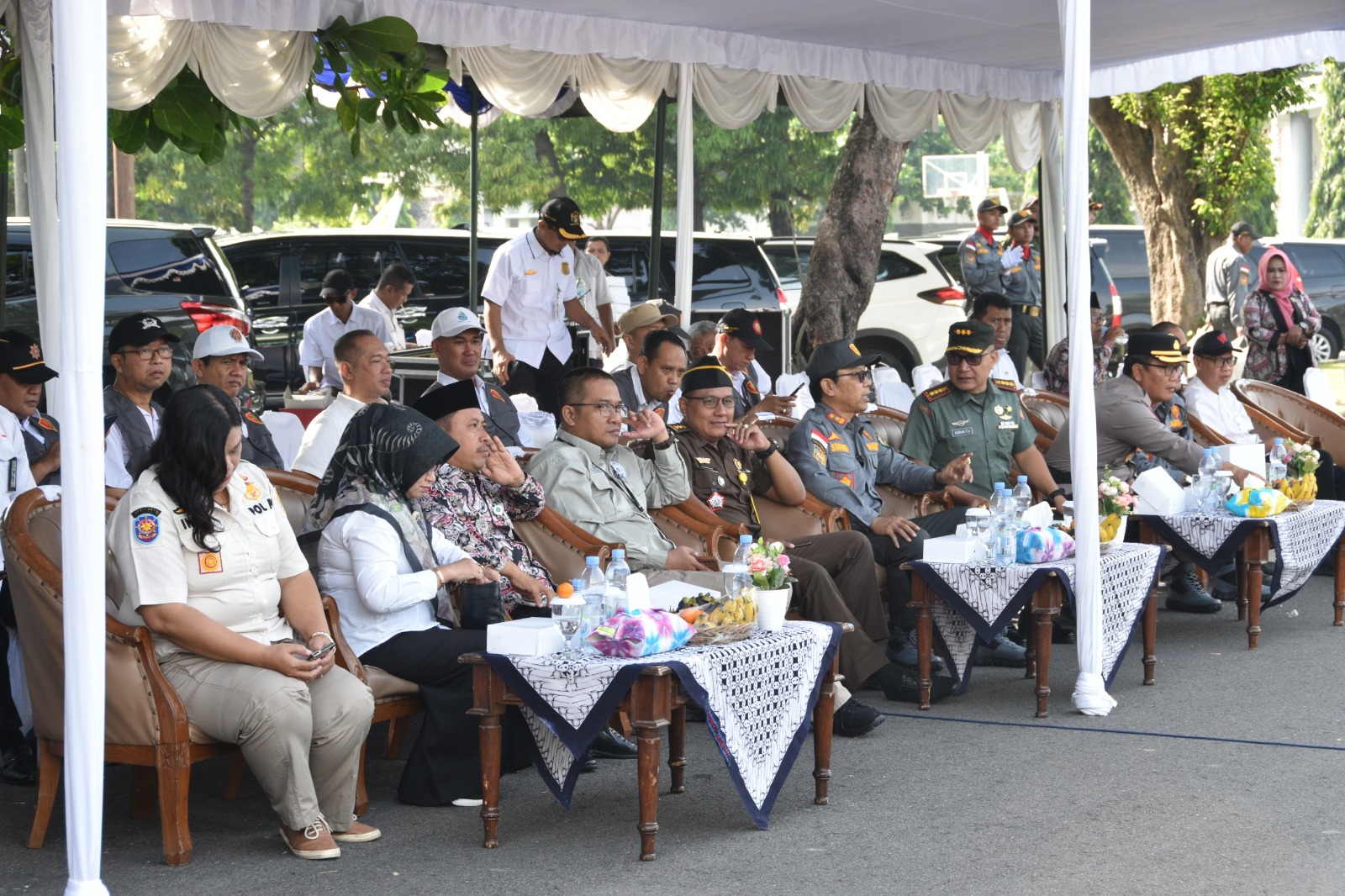 Hakim Pengadilan Negeri Yogyakarta Menghadiri Apel Kesiapan Satlinmas 