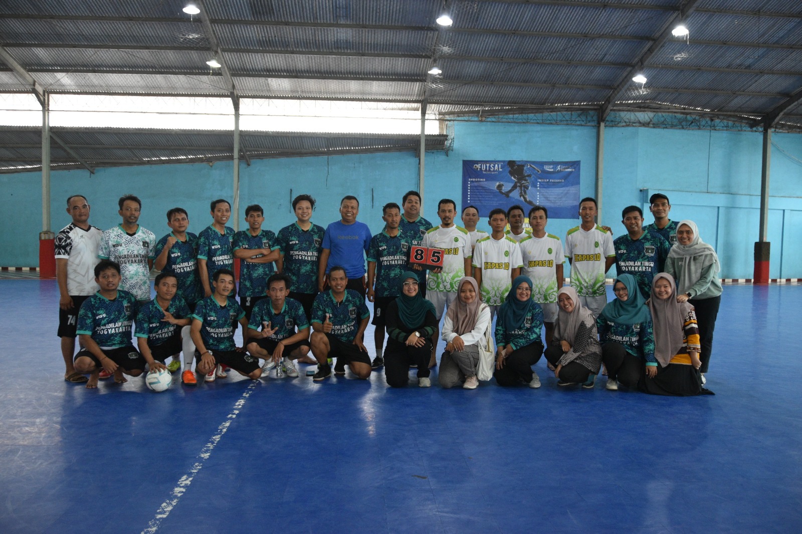 Pengadilan Negeri Yogyakarta Mengikuti Pertandingan Futsal melawan Pengadilan Tinggi Yogyakarta