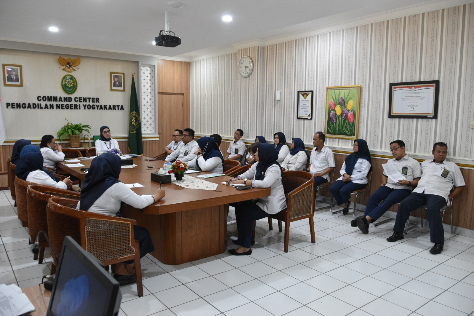 Rapat Berjenjang Kepaniteraan Pengadilan Negeri Yogyakarta Februari 2024