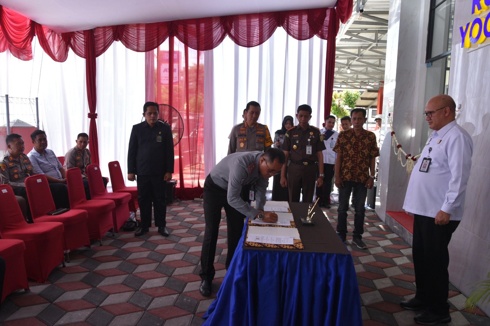Hakim Pengadilan Negeri Yogyakarta Menghadiri Penandatanganan Kerja Sama dan Peresmian Ruang Pelayanan Publik Rupbasan Klas I Yogyakarta