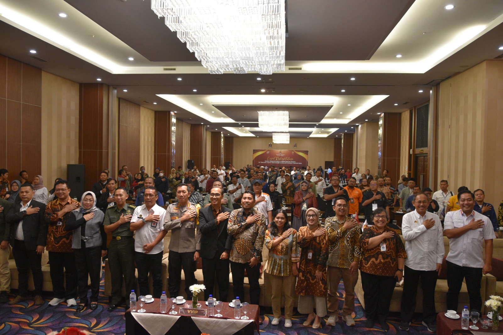 Ketua Pengadilan Negeri Yogyakarta Menghadiri Rapat Rekapitulasi Hasil Penghitungan Perolehan Suara di Tingkat Kota Yogyakarta Pemilu 2024