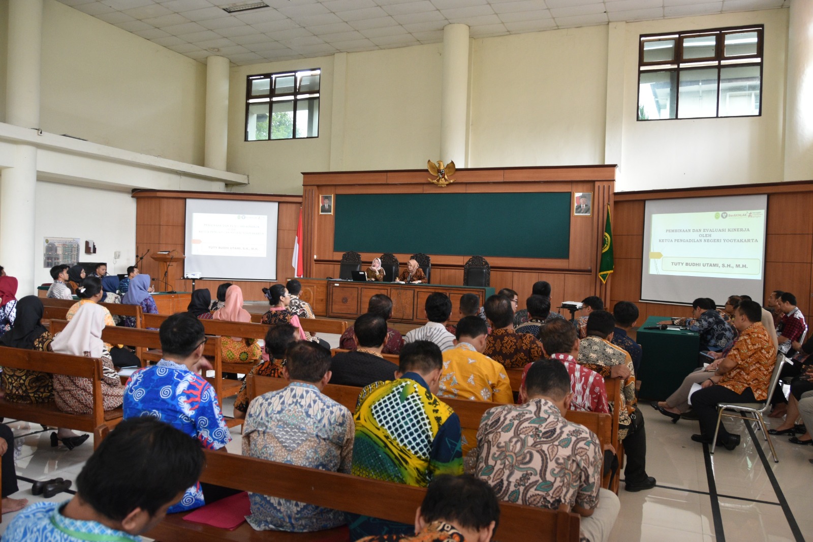 Rapat Pembinaan dan Monev Kinerja Pengadilan Negeri Yogyakarta Januari 2024