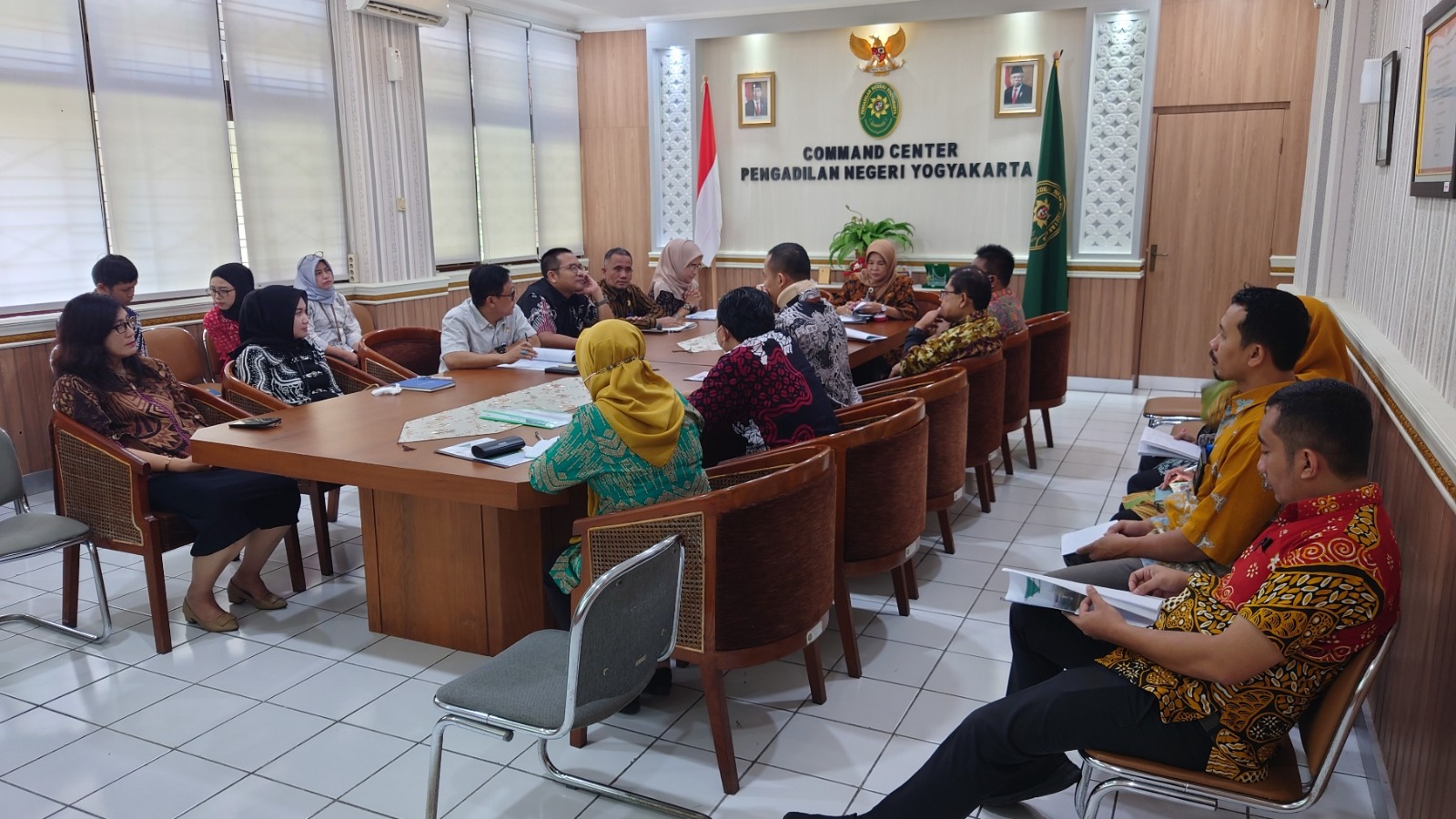 Rapat TLHP Pengawasan Bidang dan Rapat Monev Kedisiplinan Pengadilan Negeri Yogyakarta