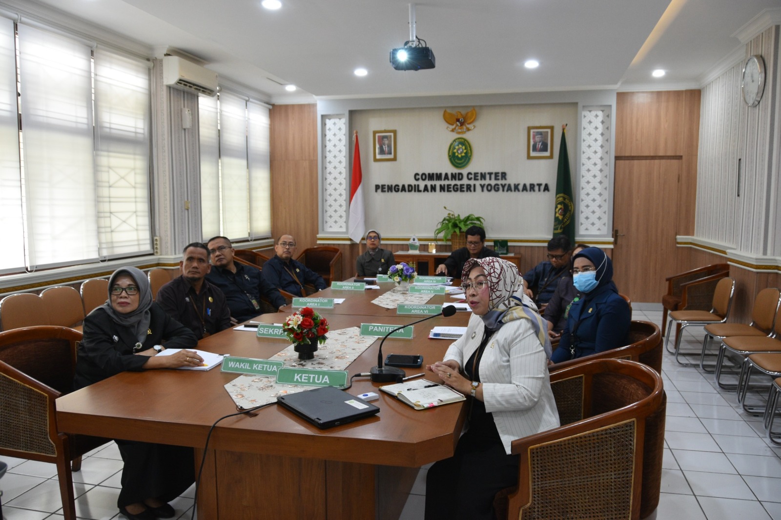 Pengadilan Negeri Yogyakarta Mengikuti Monev Pembangunan ZI berpredikat WBK