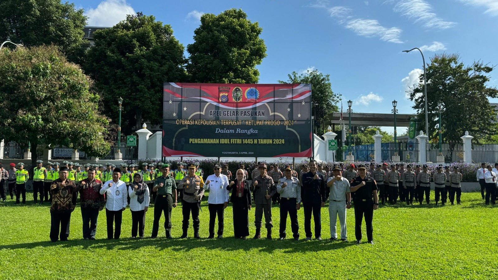 Ketua Pengadilan Negeri Yogyakarta Menghadiri Apel Gelar Pasukan Operasi Ketupat Progo 2024