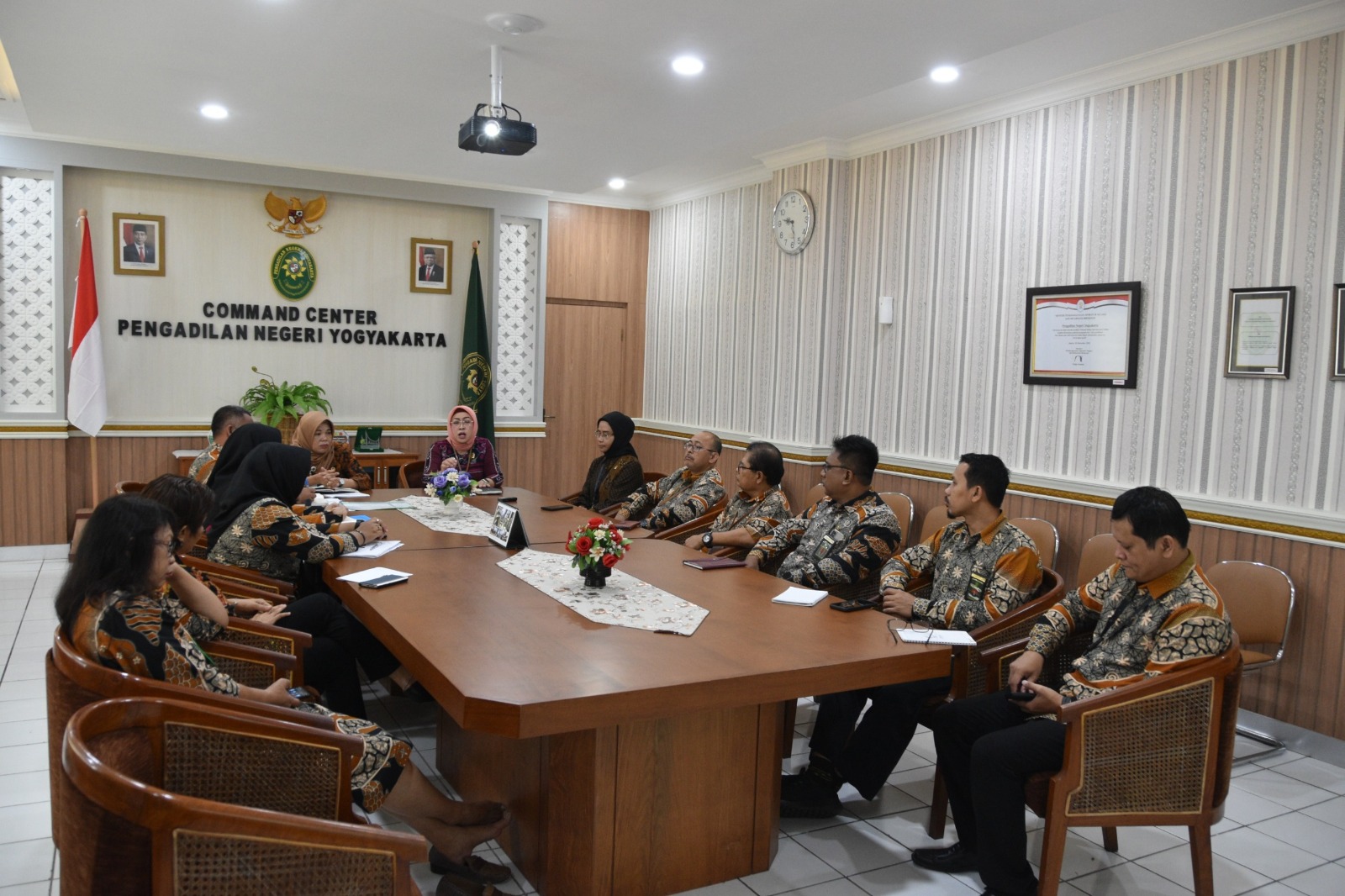 Rapat Koordinasi Pemindahan Layanan Administrasi Perkara dan Persidangan Tipikor dan PHI Pengadilan Negeri Yogyakarta