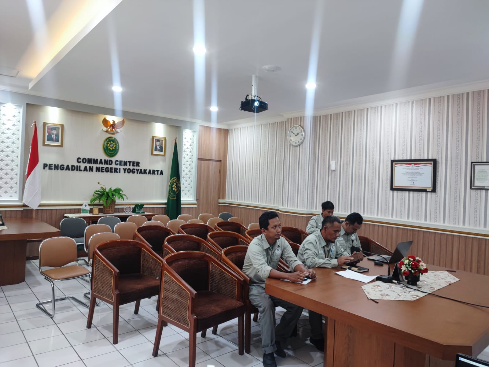 Pengadilan Negeri Yogyakarta Mengikuti Monev Penginputan Sewa Rumah Dinas pad e-Bima