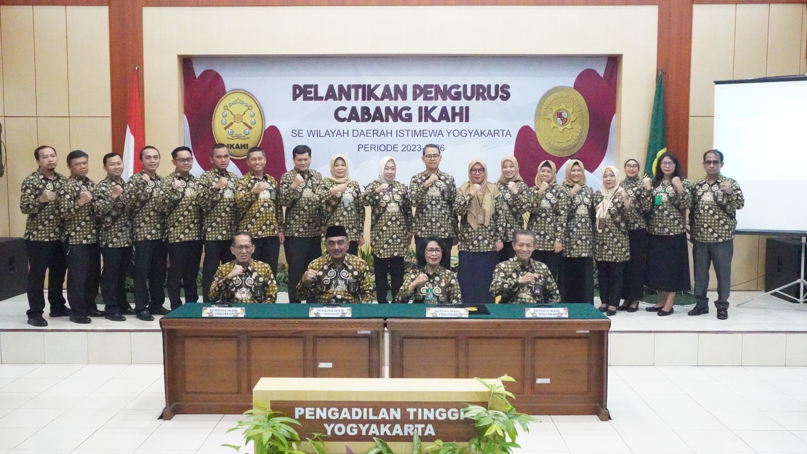 Pengadilan Negeri Yogyakarta Menghadiri Pelantikan Pengurus Cabang IKAHI se-DI Yogyakarta Periode 2023-2026