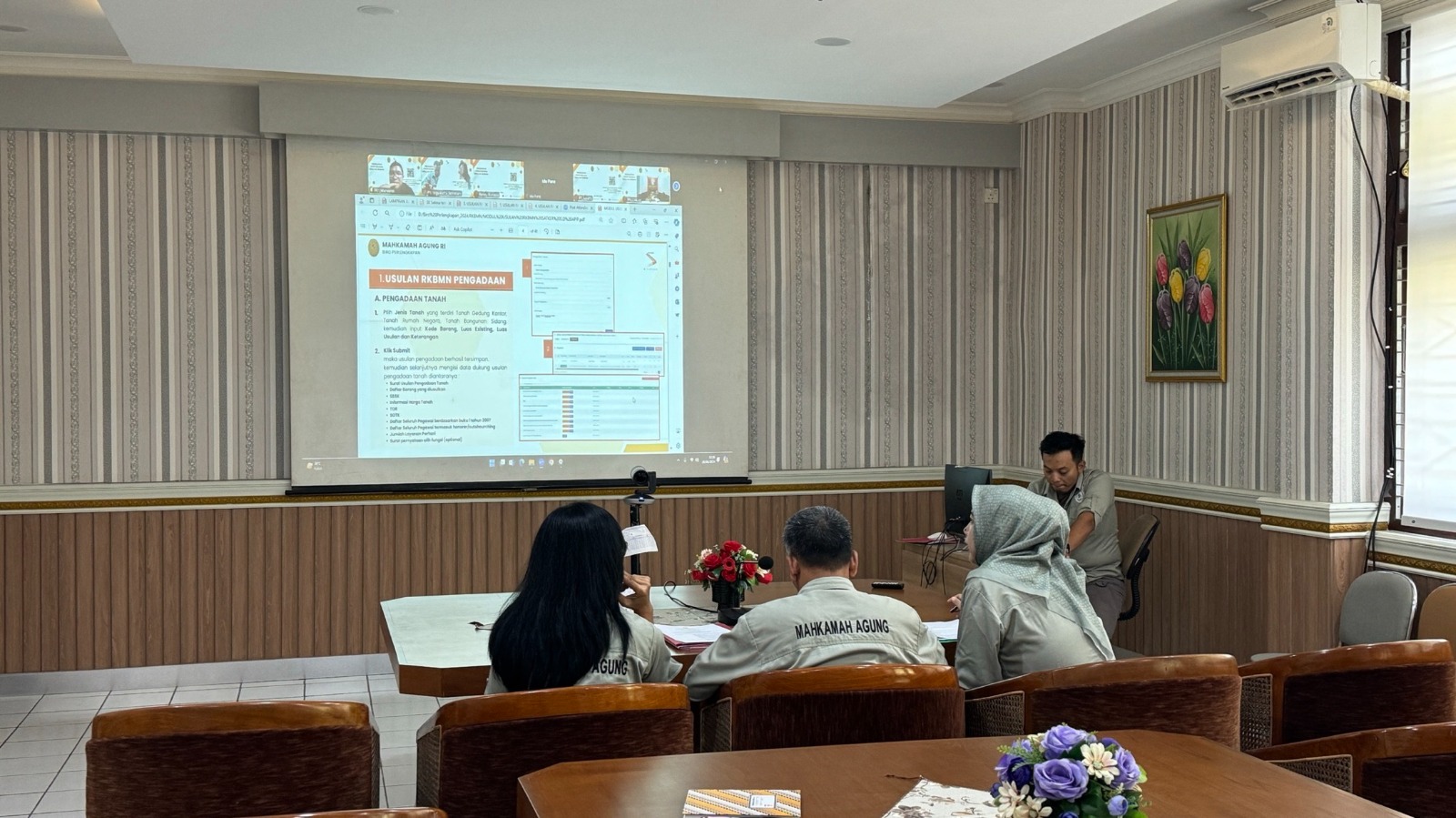 Pengadilan Negeri Yogyakarta Mengikuti Persiapan Penyusunan Usulan RKBMN TA 2026